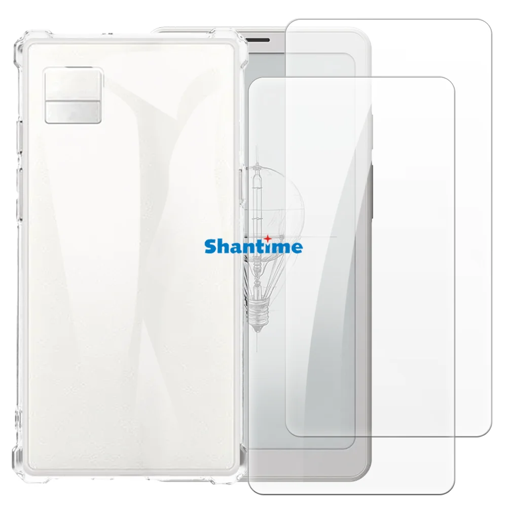 

Мягкий чехол + комплект из закаленного стекла для защиты экрана Onyx Boox P6, полная защита тела