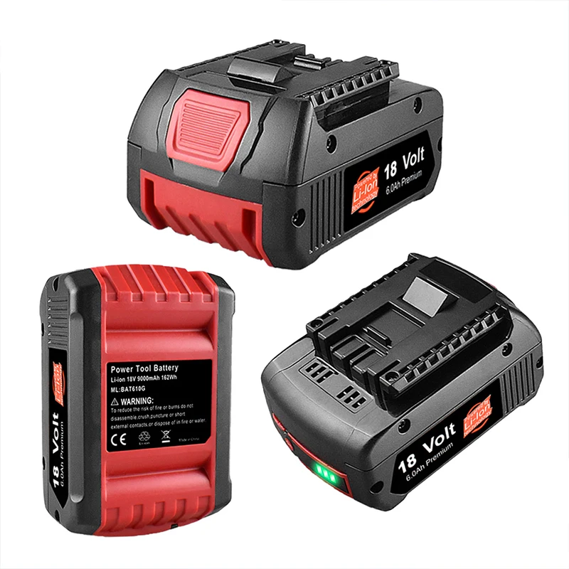 Lii18V  4.0Ah Lithium-Ion Battery Pack for  A for Bosch  MAX Cordless Power Tool Drills,