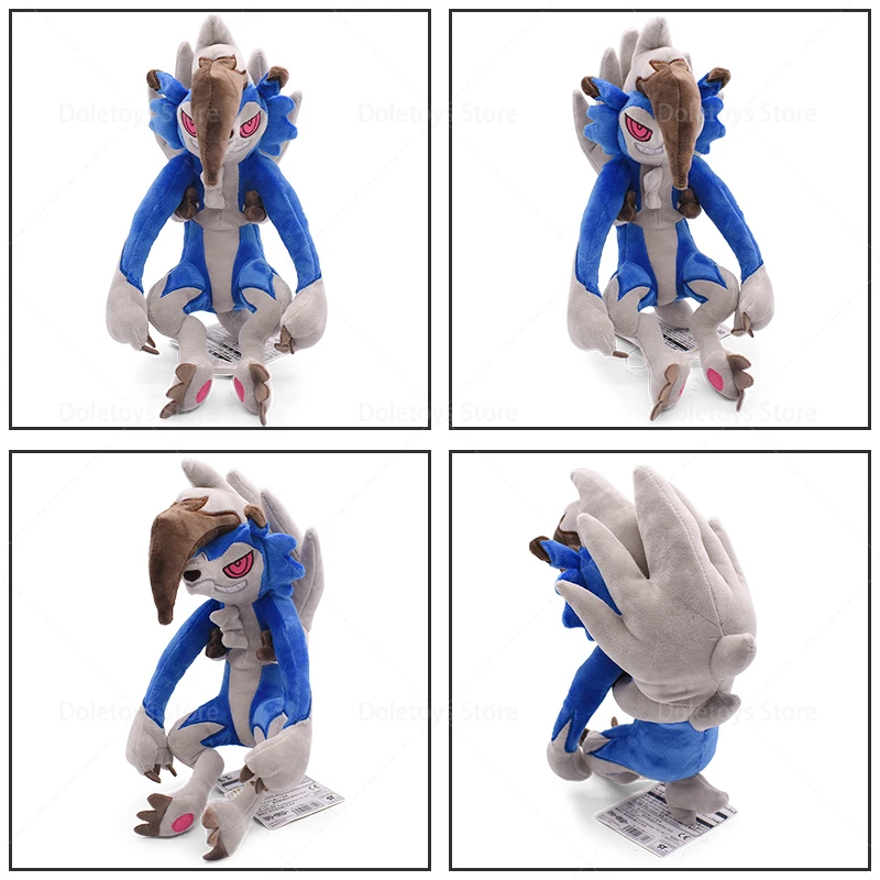5 Styeles Shiny Lycanroc Plush Red/Blue Midnight Form Lycanroc Cartoon Stuffed Animal Doll Children Xmas Gift