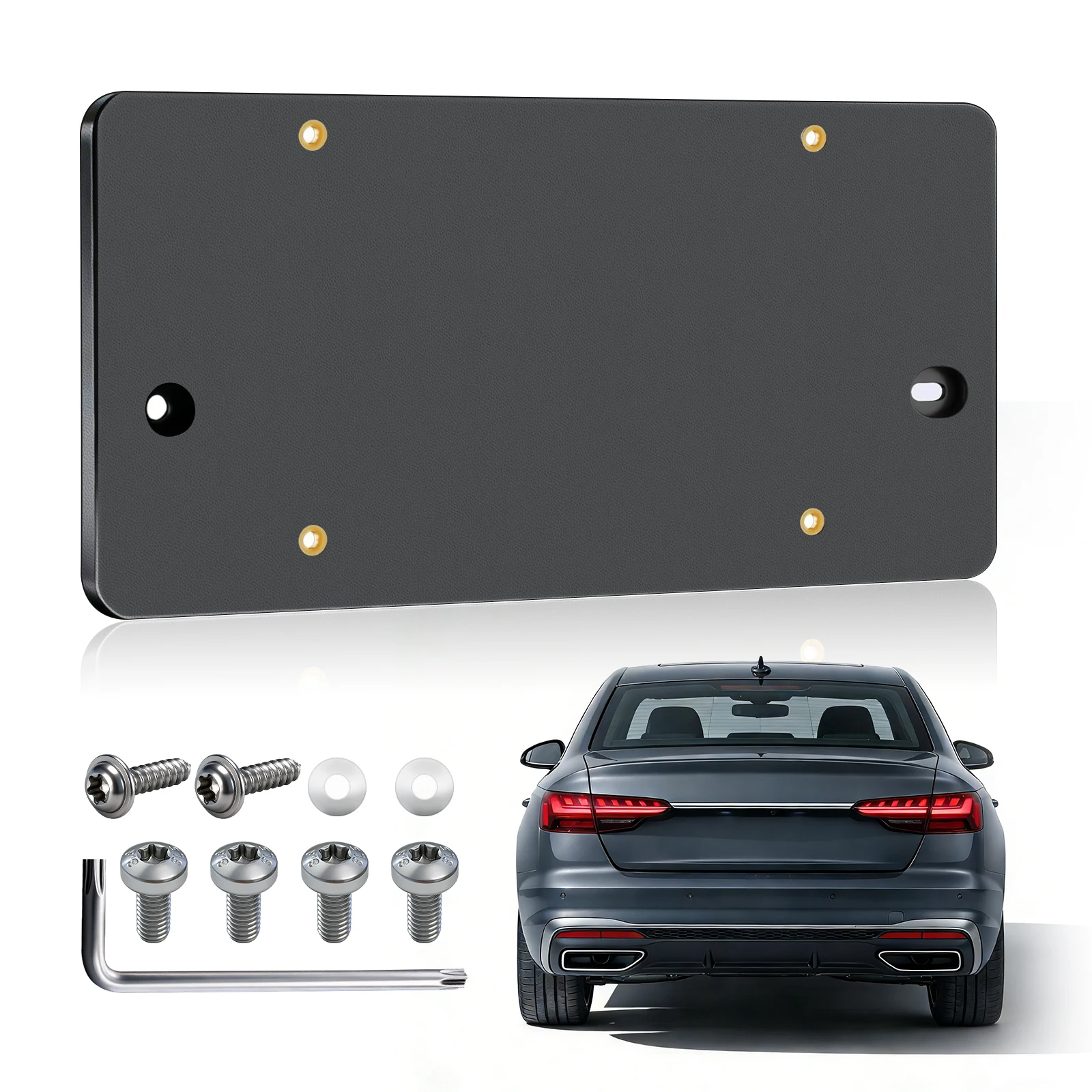 

Rear License Plate Bracket Holder Fit for 2012-2025 Audi A3 A4 A5 A6 A7 A8 S4 S5 S6 S7 RS5 RS6 RS7 Q3 Q5 SQ5 Series
