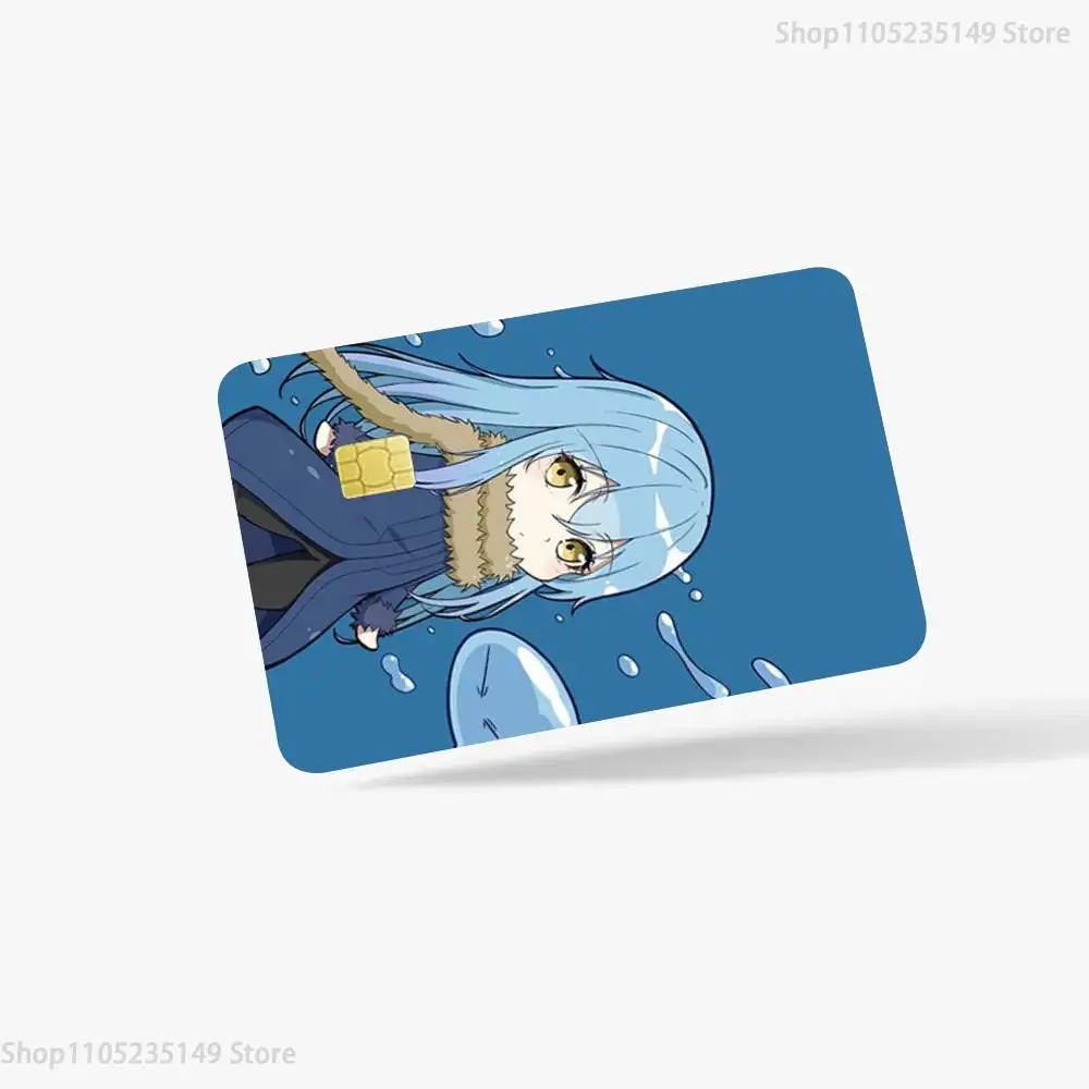 Tensei Slime Rimuru Credit Card Skin Stickers for Bank Card Bus Metro Card Sticker Waterproof Women Gift