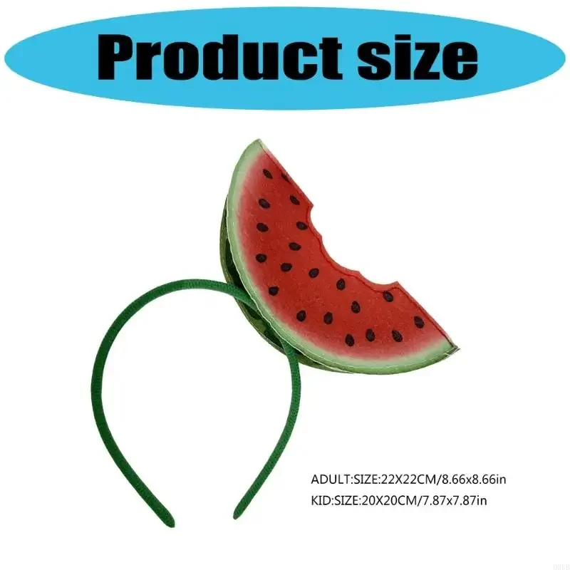 Fruit Theme Watermelon Headband Cosplay Hairband for Summer Music Festival and Beach Vacation Halloween Decors