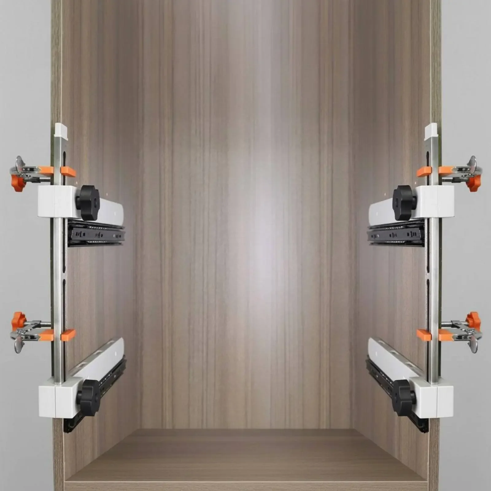 Drawer Slide Installation Jig Built-in Ruler Drawer Slide Alignment Tool Cabinet Hardware Jig Universal Fit Long-Lasting