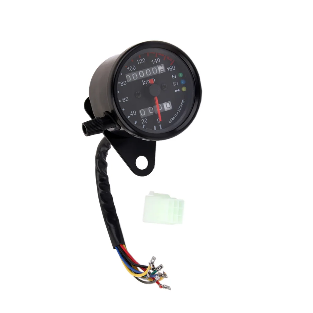 Motorcycle 0-160KM/H Speedometer Odometer LED Backlight