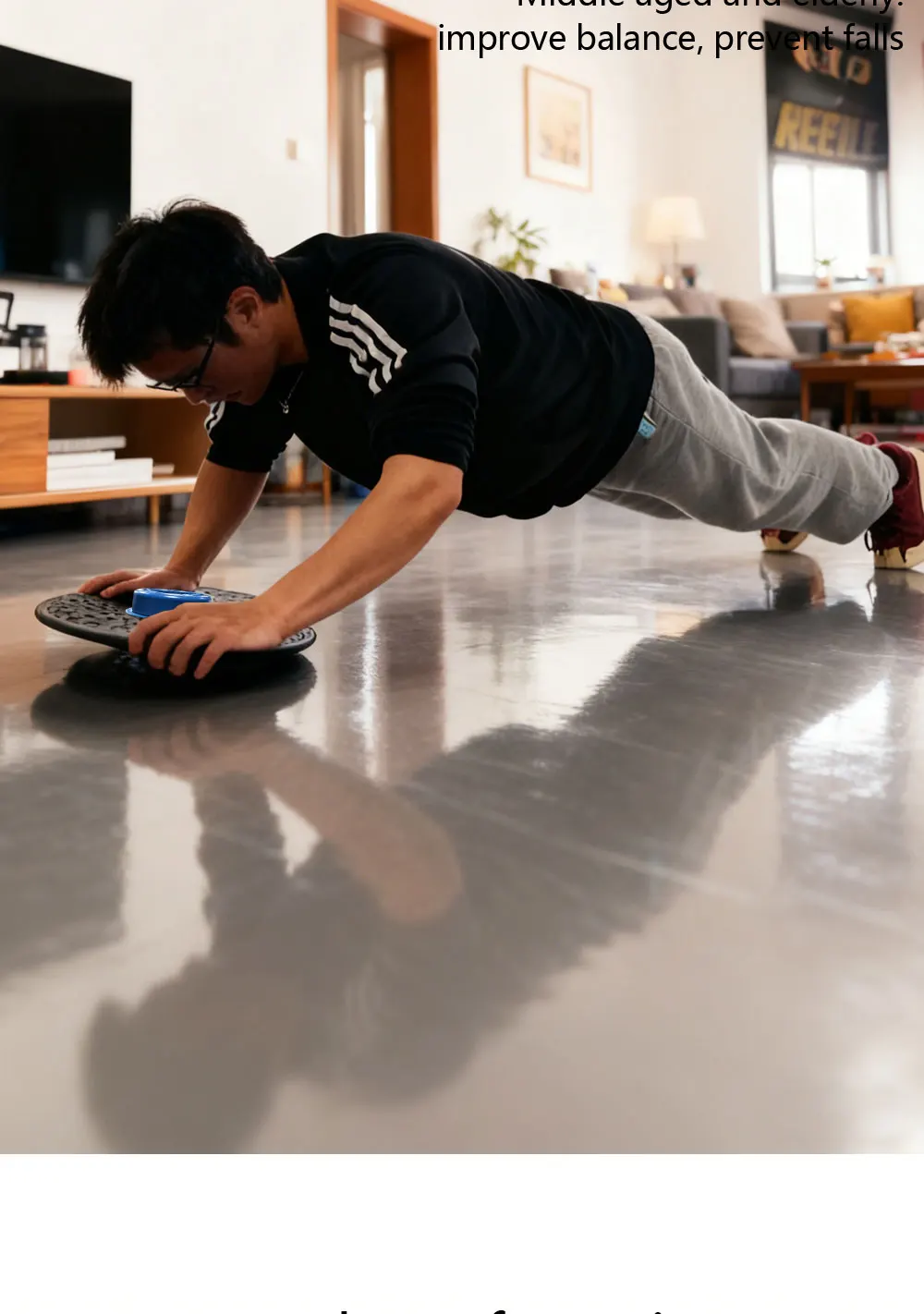 QUELING Smart Balance Board mit Führungslicht – Vollspektrum-Trainingsgerät für Rehabilitation, Erholung und Heimfitness – Detail 13