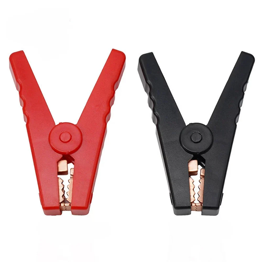 100A High Voltage Insulated Battery Alligator Clips Plastic Test Clamps for Emergency Jump Starter & Charging - Fully Insulated