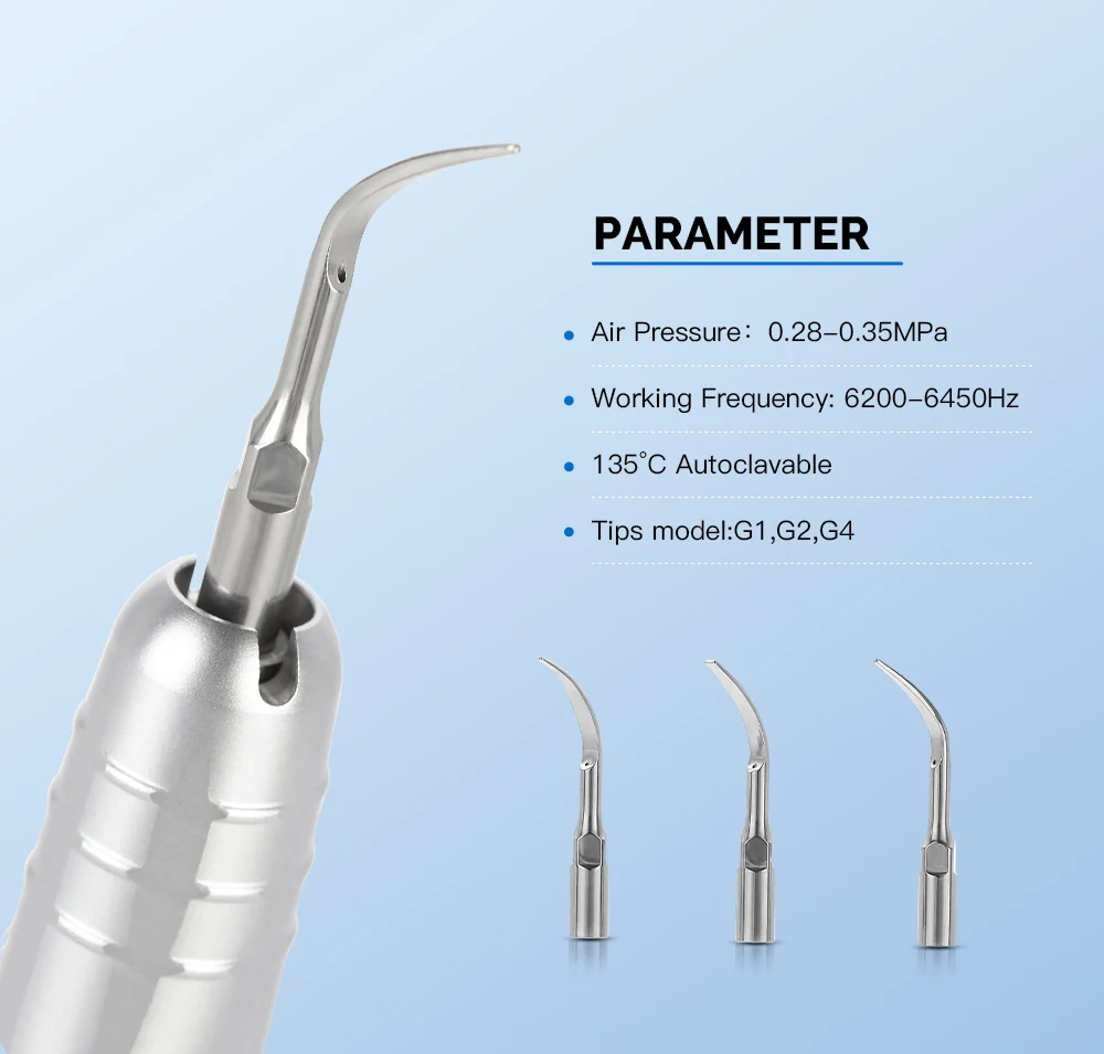 AZDENT Set Dental Hochgeschwindigkeits-Handstück LED Integrierter E-Generator Niedriggeschwindigkeits-Kit 2/4 Löcher Druckknopf Keramiklager Luftscaler – Detail 35