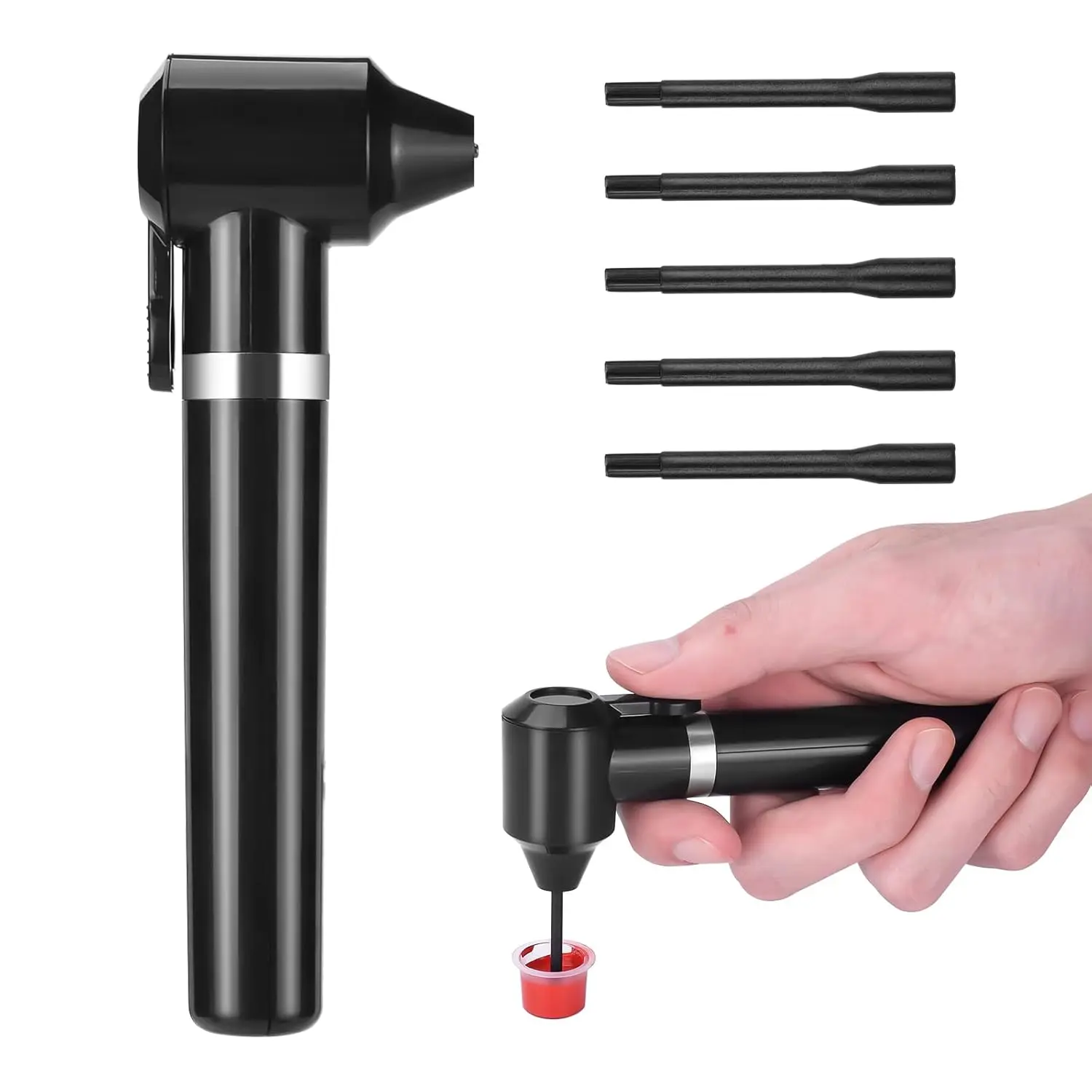 1Set New Tattoo Ink Mixer Pigment Stirrer With 5 Sticks Mixing Tattoo Machine Supplies Tattoo Accessories For Body Art Permanent