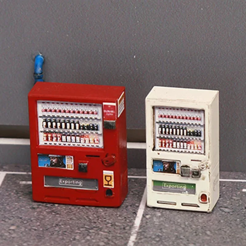 

1/64 Beverage Vending Machine Miniature Scene Model DIY Handmade Scene Ornaments And Collectibles