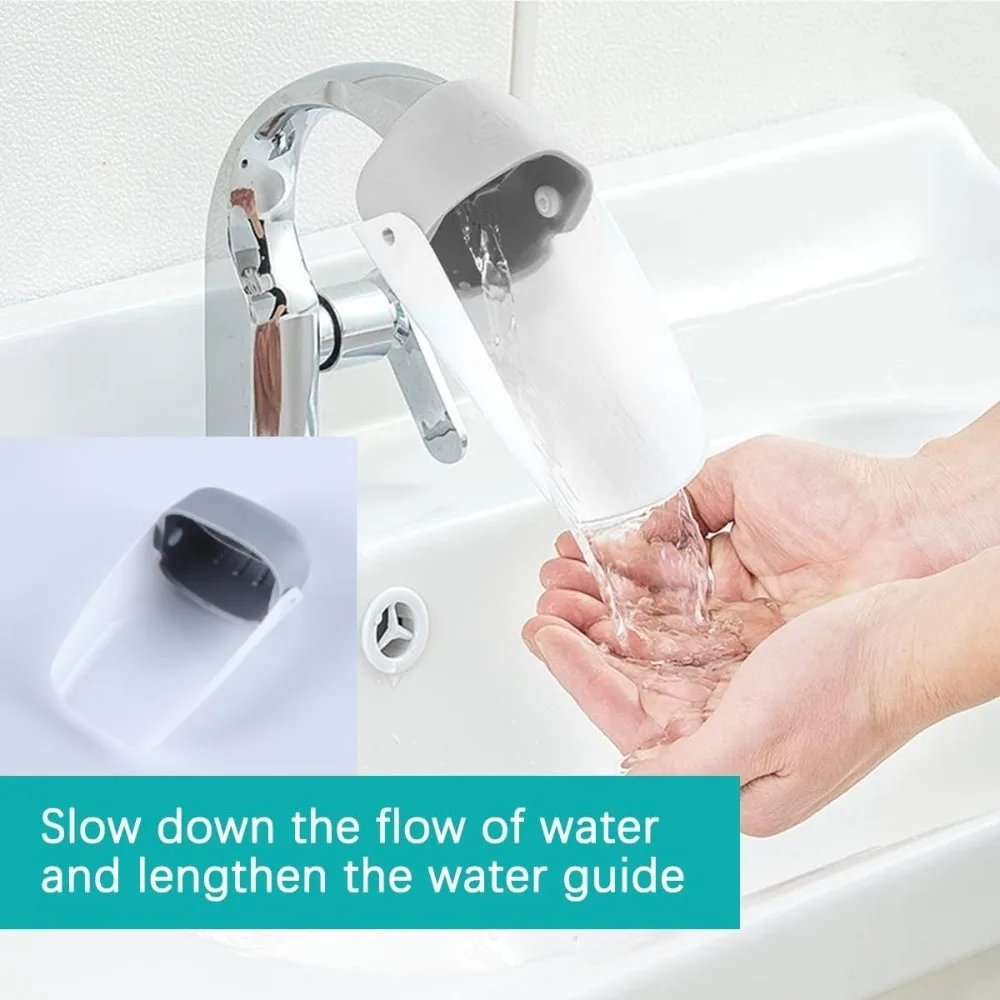 Wasserhahn-Verlängerung für Küche, Badewanne, Waschbecken, universelle Waschbecken-Griffverlängerungen, lustige Handwasch-Waschbeckenverlängerung für Kleinkinder und Babys