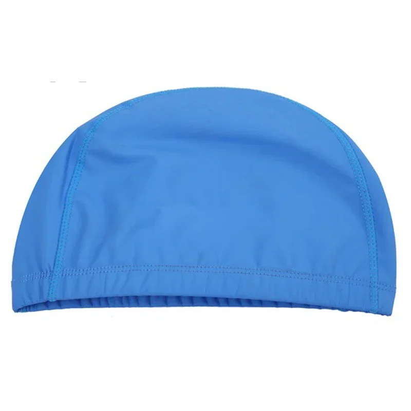 New Waterproof PU Fabric Protect Ears Long Hair Water Sport Swim Pool Swimming Bathing Caps Hat Plus Size for Men & Women Adults