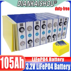 리튬 아이젠 인산염 배터리, DIY RV 부트 홈 에너지 저장 젤, Lager schnelle Lifef, 105ah, 3,2V, lifepo4 배터리, 1-32 개