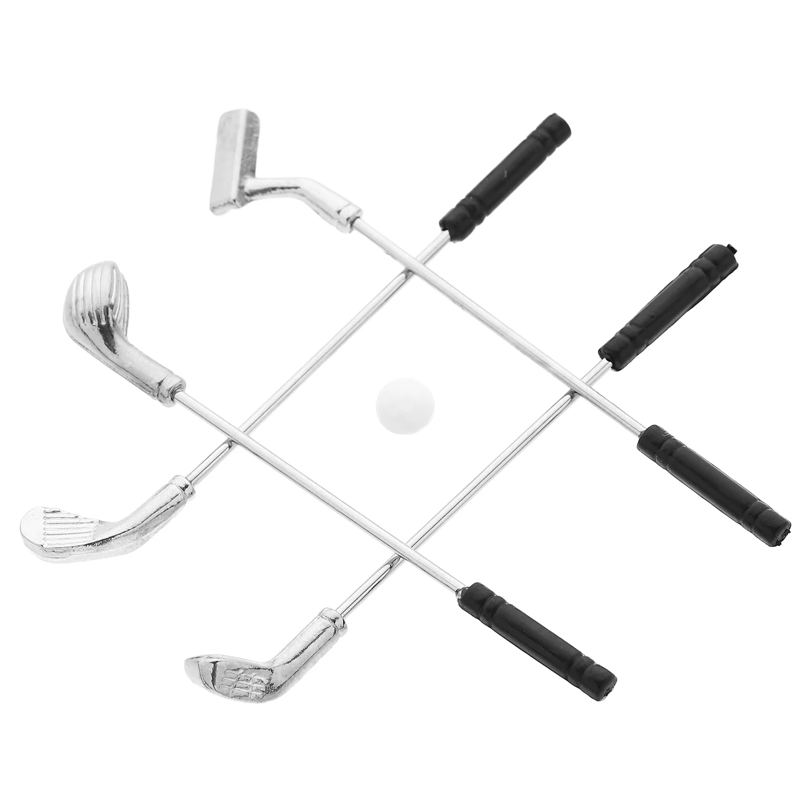 

1 Set of 1/12 Scale Clubs with Ball Model Miniature Furniture Mini House Accessories miniature clubs mini house clubs