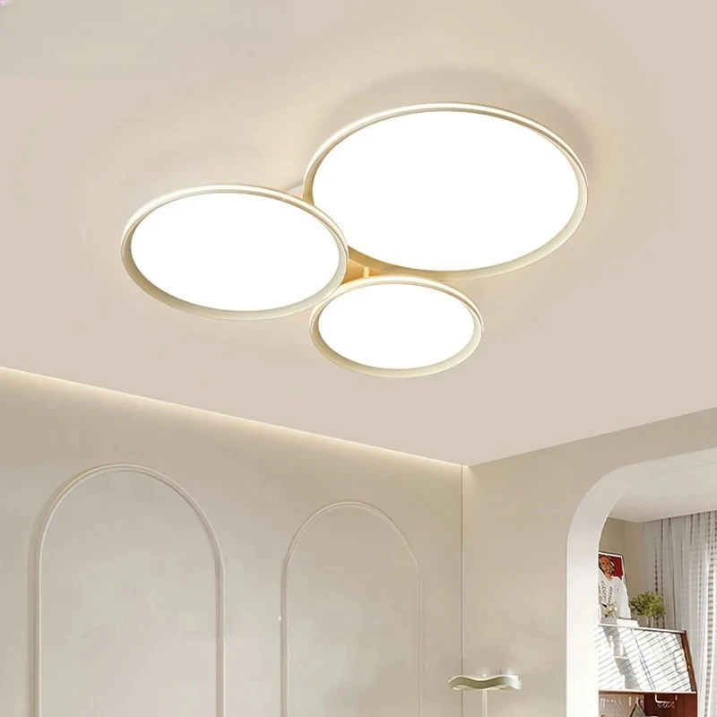 

Minimalist Modern RoundLLiving Room Metal LED Ceiling Light Creativity Home Decoration Bedroom Bar Kitchen Restaurant Chandelier