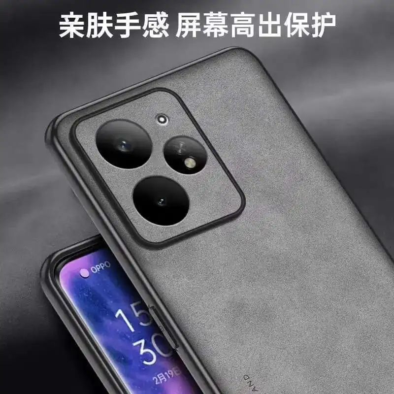 ل Realme Neo 7Turbo 7se 7x Neo7 Turbo حافظة عصرية وفاخرة من جلد الغنم مقاومة للسقوط Funda