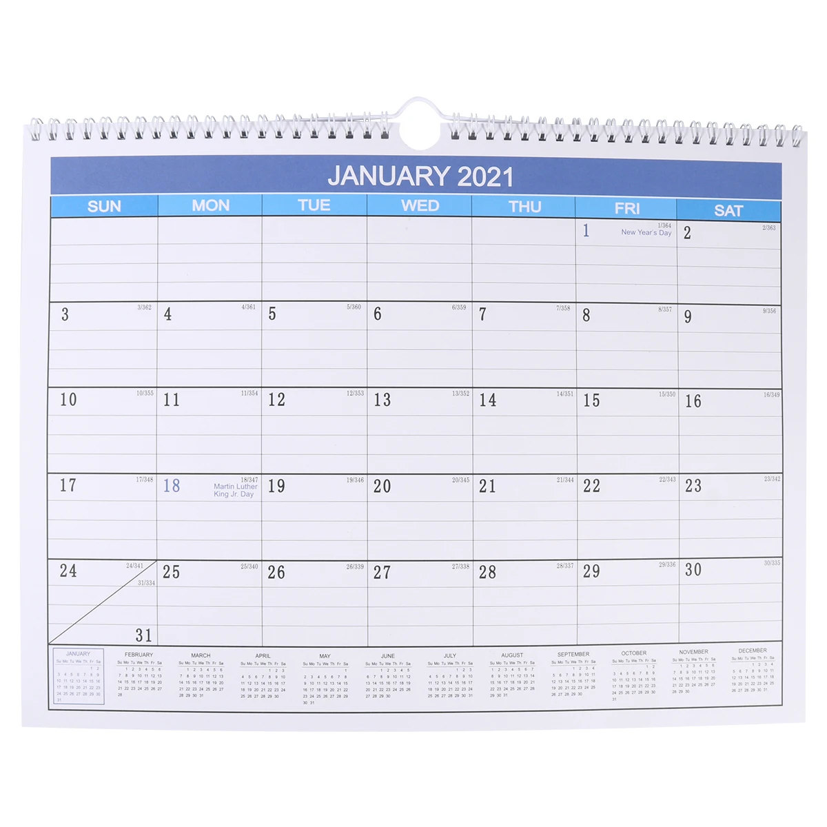

English Version of The Calendar Flip Desk Monthly Wall Planner 2021 Desktop Tabletop Calendars