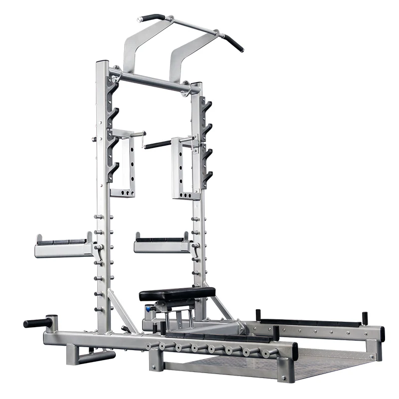 

Fitness Equipment Adjustable Barbell Weight Lifting Squat And Push Frame