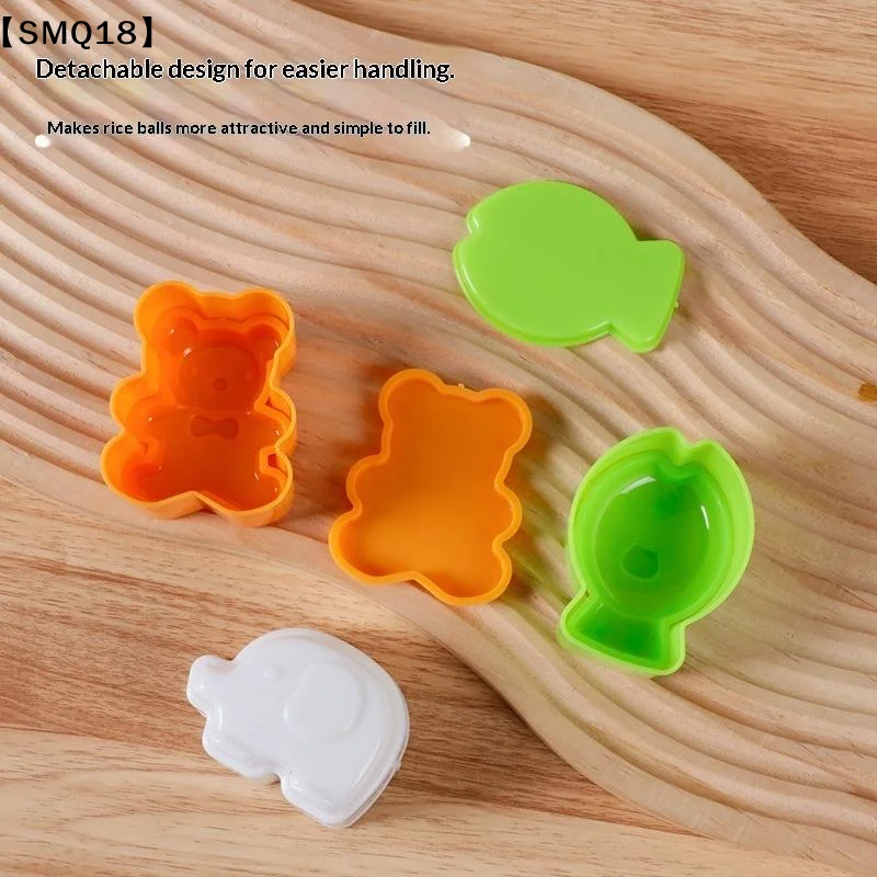 3 PCS Sandwich Crust Cutter Non-Toxic Bread Cookie Mold Rabbit Panda Flower Designs for Kids Bento Breakfast Homemade Use