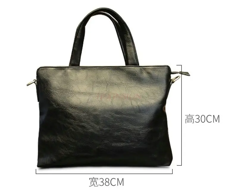 1pcs Trendy briefcase men's bag business handbag horizontal shoulder bag diagonal casual backpack