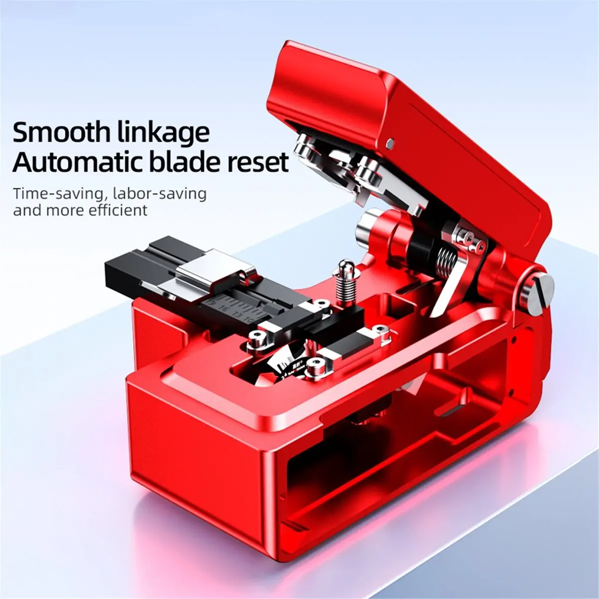 S-10 Fiber Cleaver Hot Melt Cold Weld Fiber Optic Cable Cutter Auto Blade Return Fiber Cutting Tool+Blade A