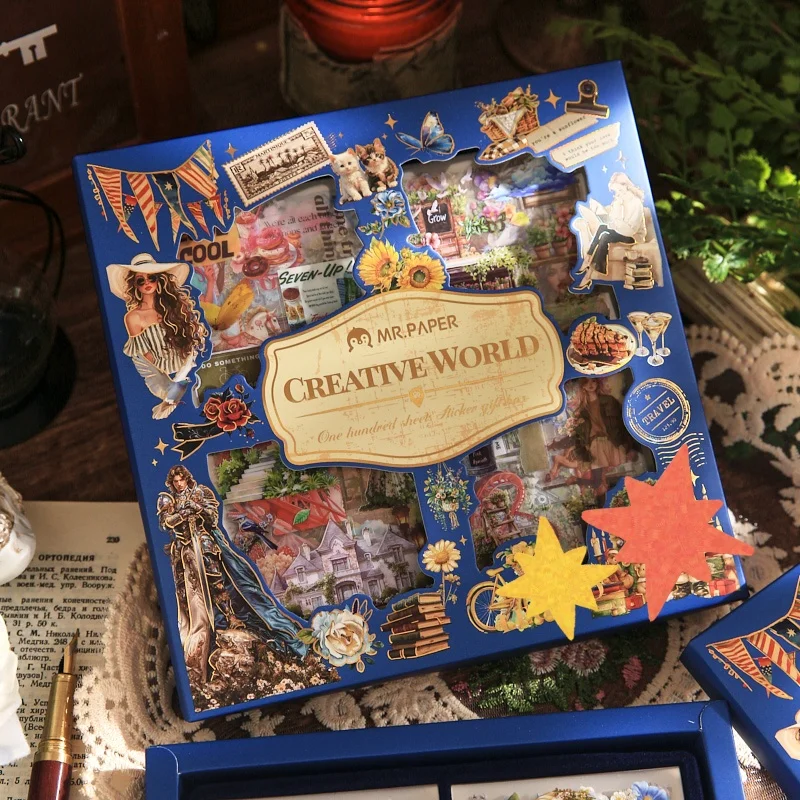 

100 sheets/pack Gothic Christmas Cartoon Stickers for Handbook DIY Scrapbooking Office Stationery Mobile Phone Case Notebook