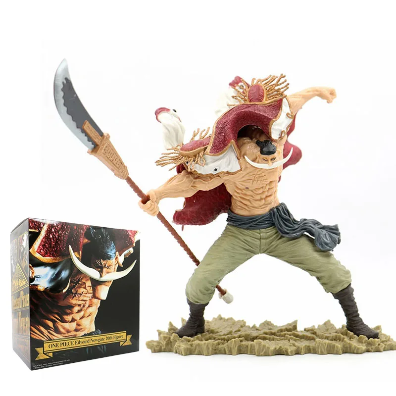 

One Piece White Beard Action Figure Toys Edward Newgate Figuras Anime Manga Figurine 24cm GK Statue Collection Model Ornaments