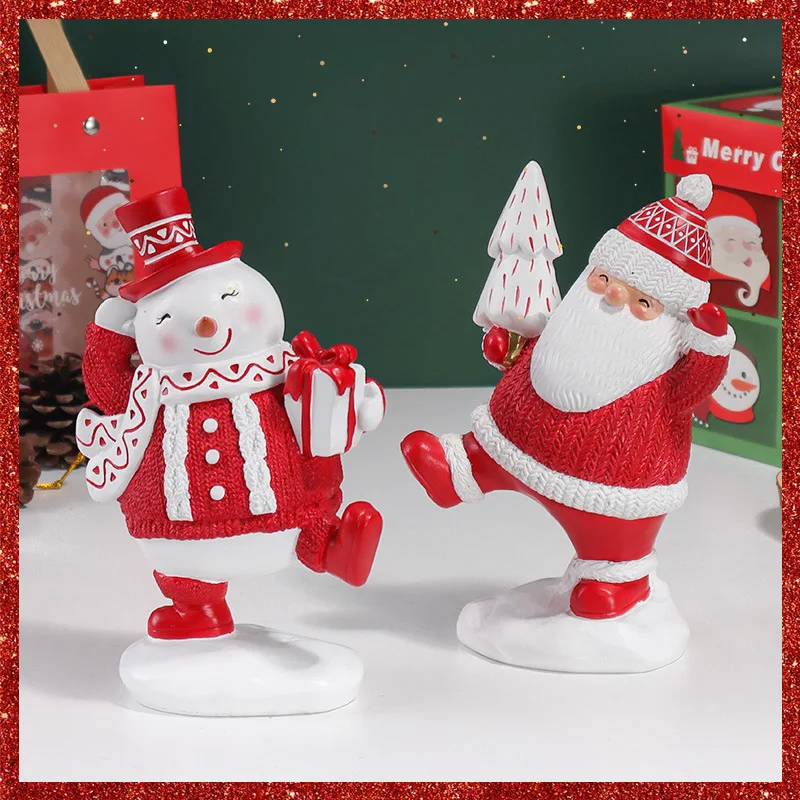 

Christmas Snowman Christmas Tree American Creative Home Desktop Atmosphere Party Decorations Resin Ornaments