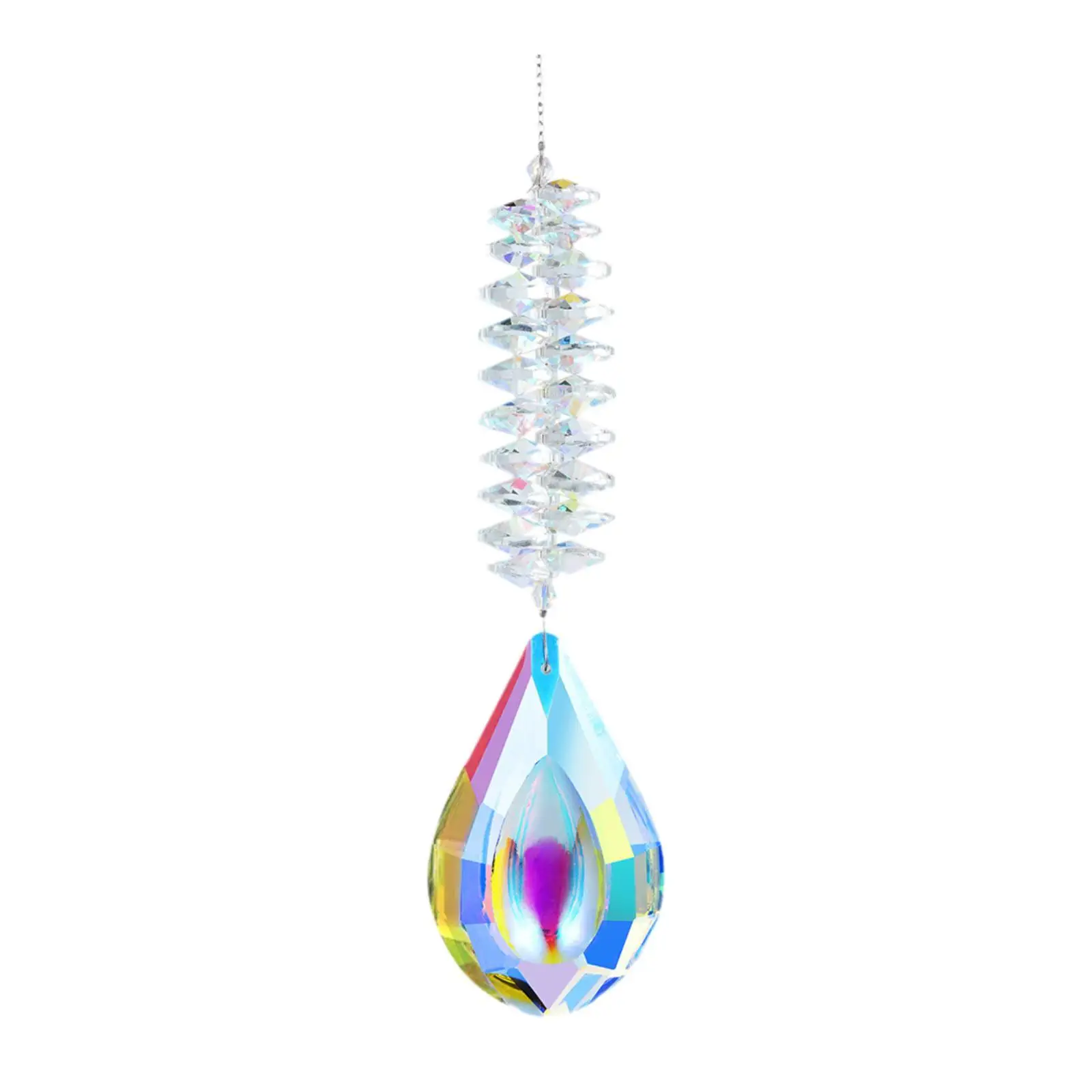 Color Maker Bedroom Decoration Office Home Glass Hanging Decor Prism Pendant Charm Ornament for Fence Yard Wedding Window Party