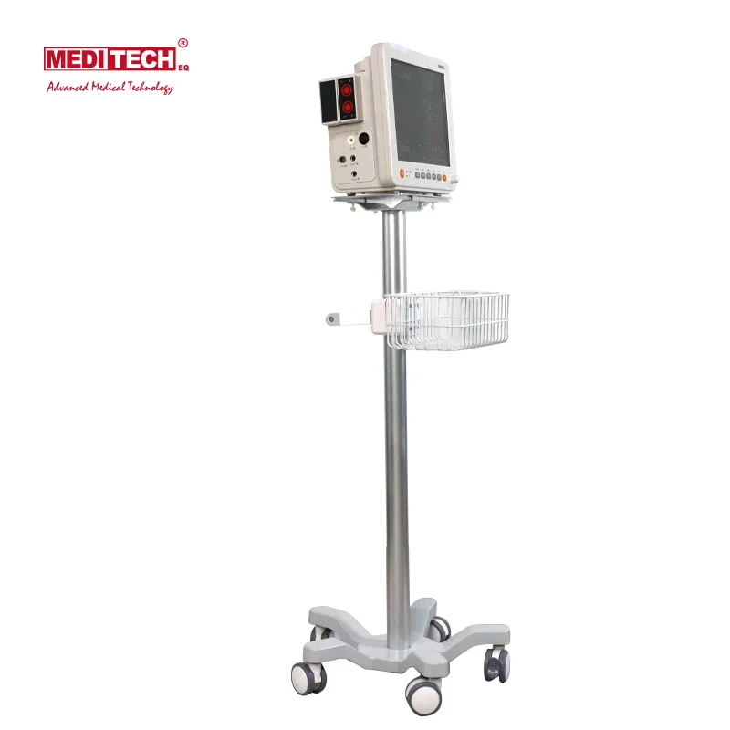 High Quality Portable Hospital Patient Monitor Trolley Stand Monitor Cart