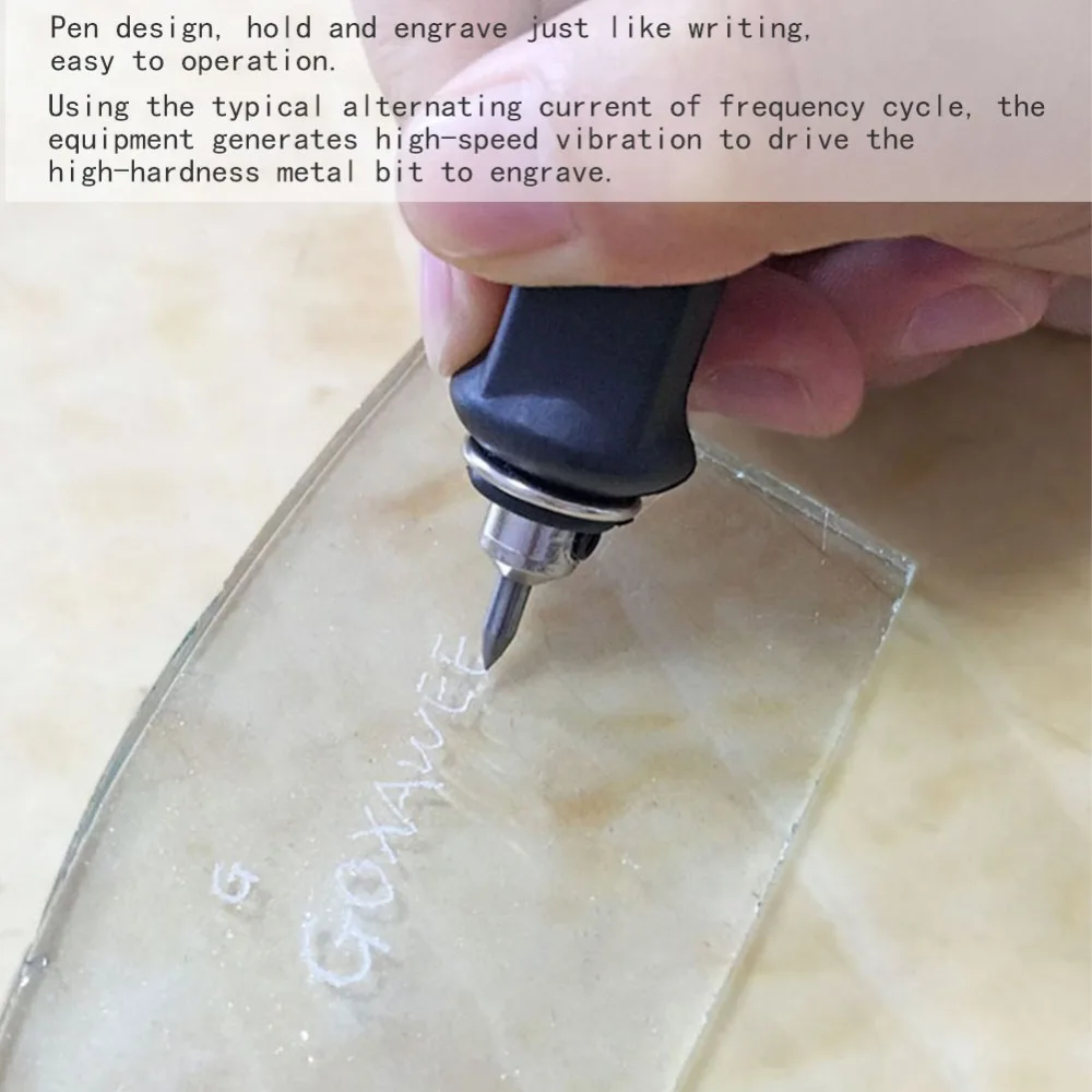 

220V Voltage Electric Engraving Pen Handheld Type EU Plug Standard Handheld Engraver Mini Portable Electric Power Drive