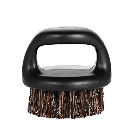 1 Pcs Boar Bristle Men\'s Shaving Brush Portable Barber Ring Beard Brush For Facial Beard Cleaning Mustache Tools Beard Brush