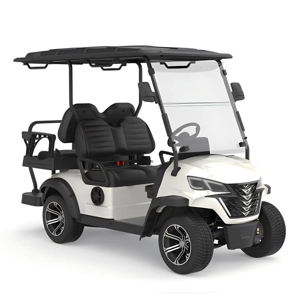 factory supply 4 wheel beautiful green color speed 2+2 seats electric controller golf cart scooter golf cart