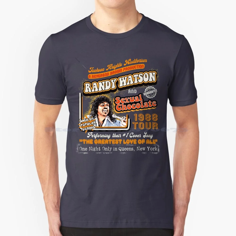 Randy Watson Sexual Chocolate Concert Poster T Shirt 100% Cotton Tee My T Sharp Coming To America Movie Eddie Murphy Oldschool