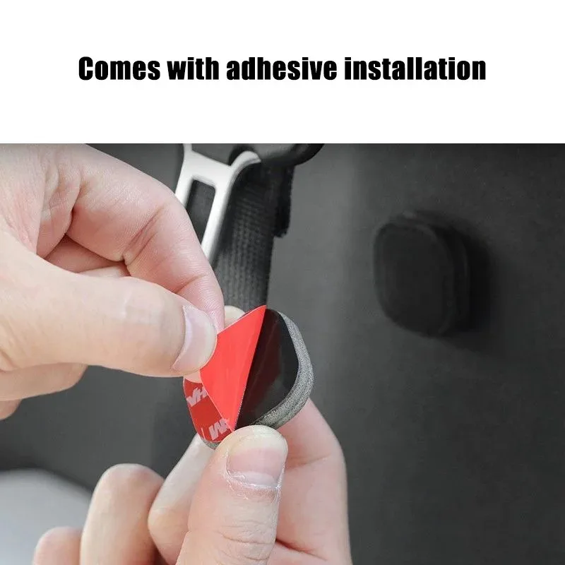 For Audi RS Sline A3 A4 B9 A6 Q8 SQ8 E-tron C8 A7 S7 A8 D5 S8 Q7 Q5 S4 Suede Car Magnetic Seat Belt Holder Seat Belt Fixing Clip view 5
