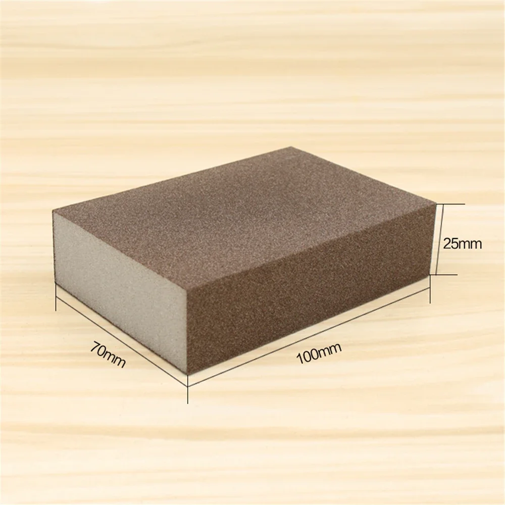 5pcs for Wear-Resistant Sponge Sand Block Polishing Woodworking Furniture Metal Derusting Polishing Sandpaper Sand Block