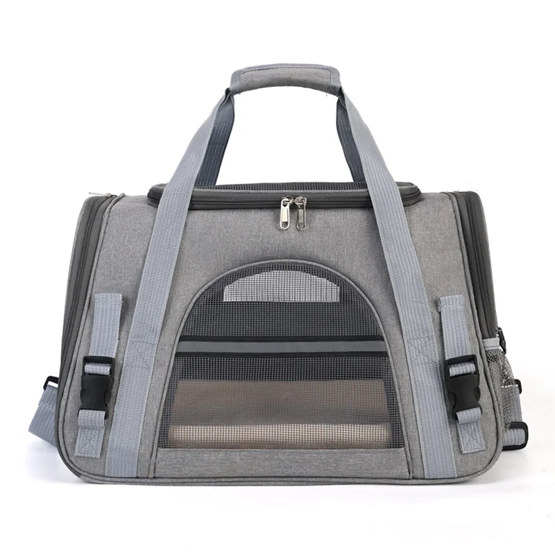 

Портативная сумка для домашних животных, однотонная дышащая сумка через плечо