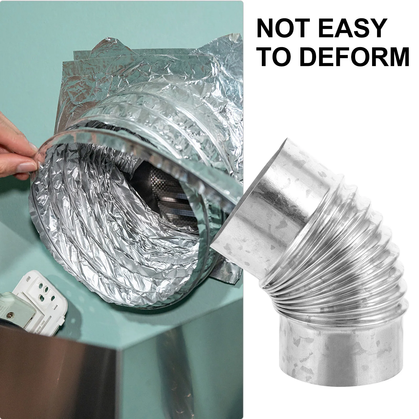 Pipa Kompor Kayu 45 Derajat Siku Baja Tahan Karat Ekstensi Cerobong untuk Sistem Pembuangan Kompor Kayu Siku Logam Cerobong