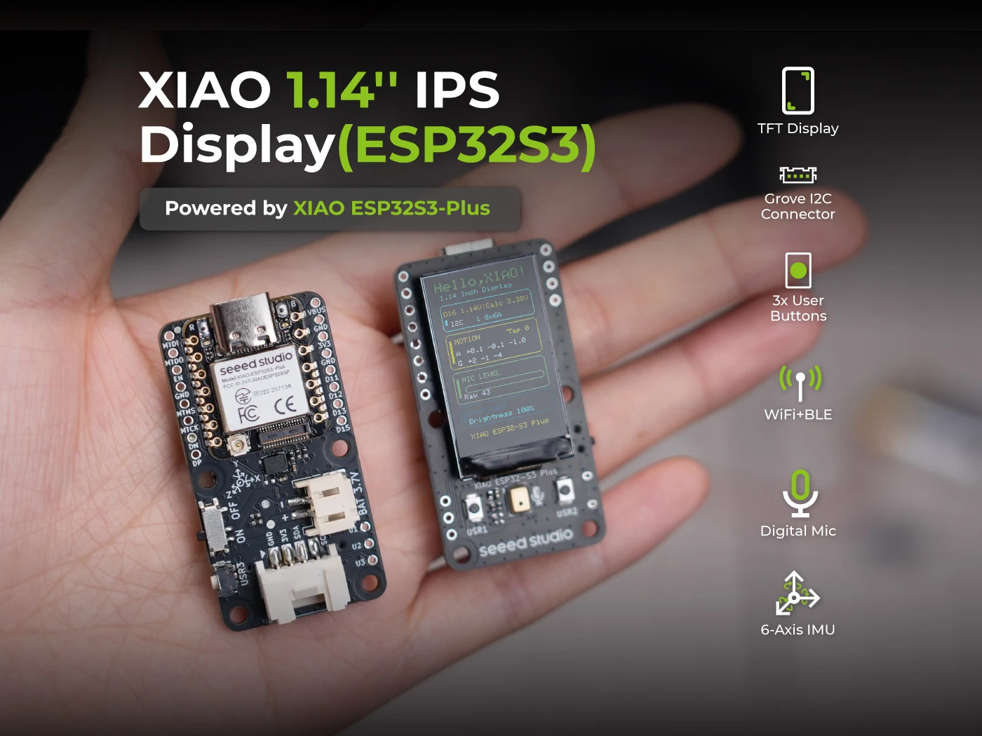 XIAO 1.14'' IPS  Display(ESP32-S3)