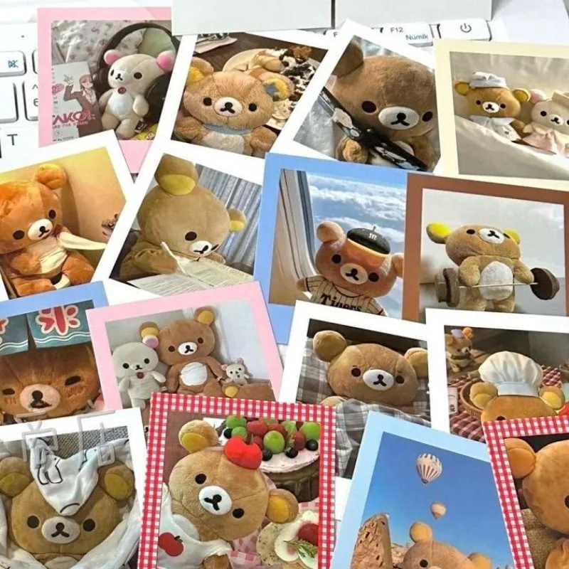 Rilakkuma polaroid mix and match diy handbook card cute decoration high-looking niche cute things