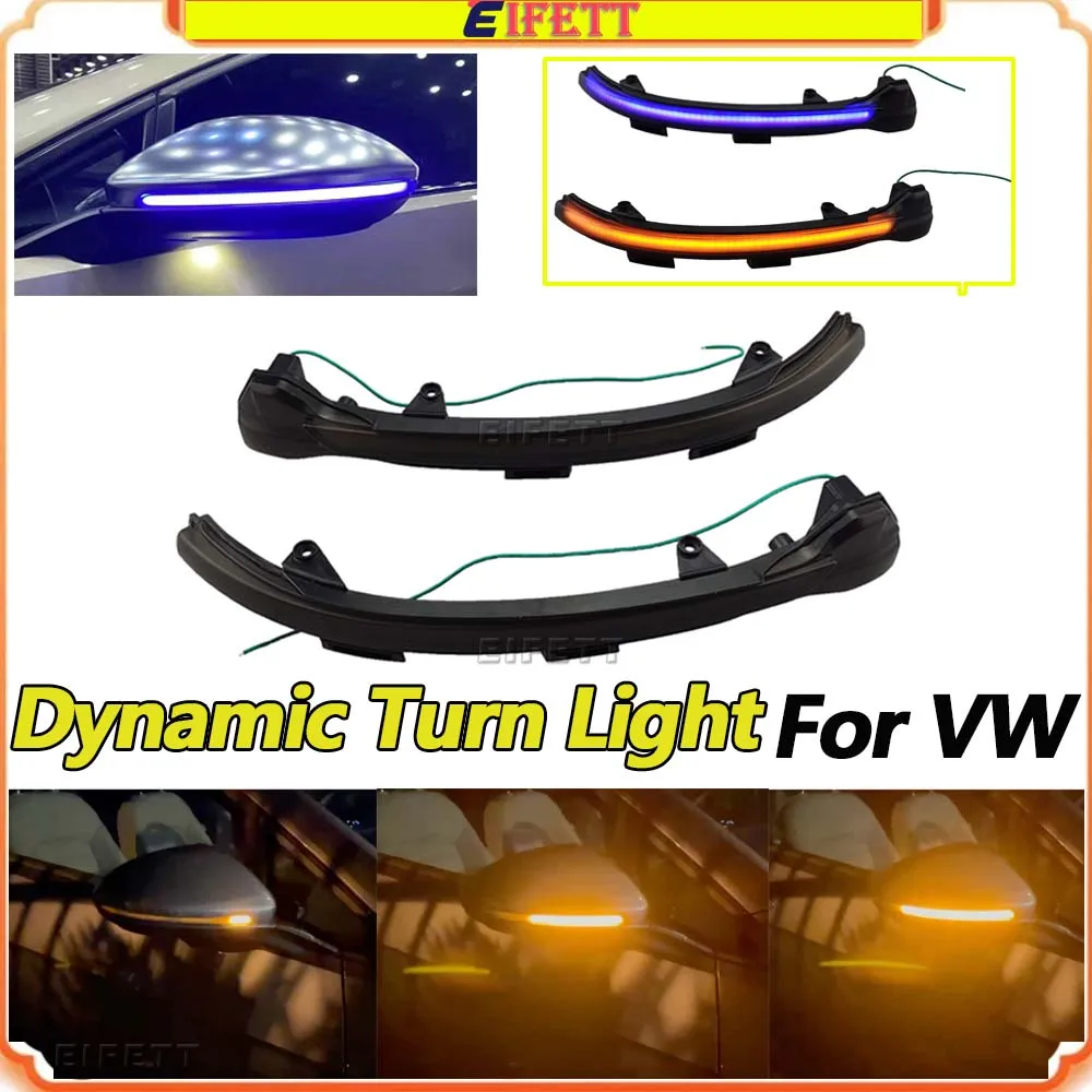 

LED Dynamic Turn Signal Blinker Side Mirror Indicator Light For VW Golf 7 2013-2018 G-T-I 2013-2018 R 2013-2018