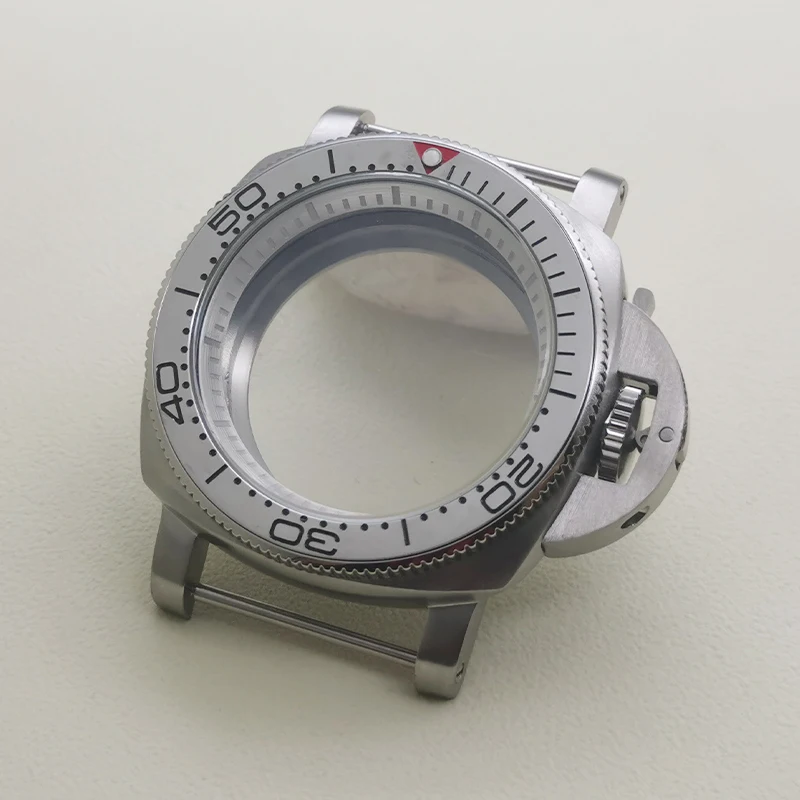 42mm srebrna koperta zegarka NH35 przezroczysta tylna pokrywa pasuje do NH35 NH36 4R 7S26 ruch moda Bezel Insert męskie etui na zegarki