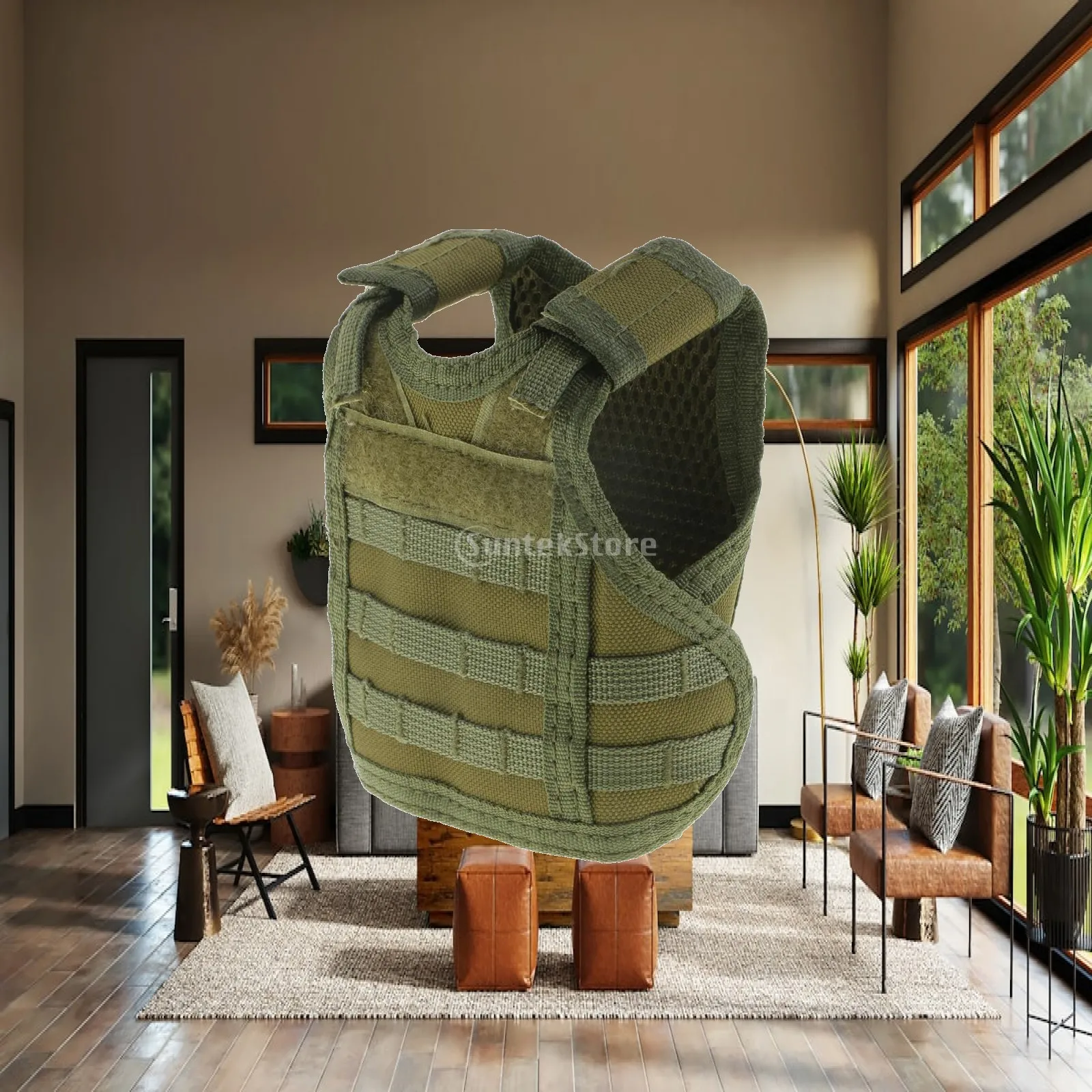 Bottle Insulator Mini Vest Adjustable Molle Beverage Holder for Camping Picnic and Summer Activities