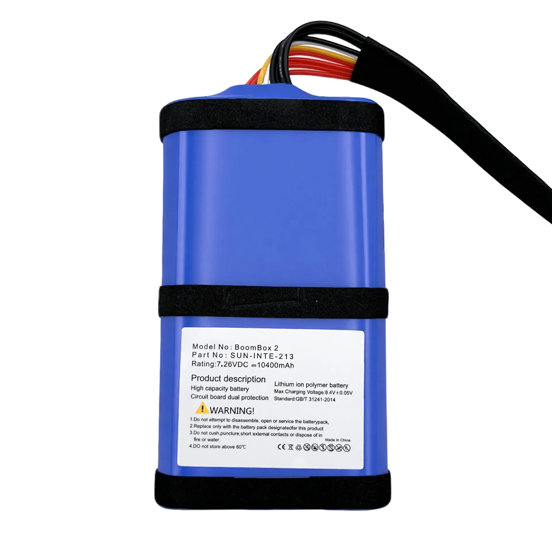 SUN-INTE-213 Rechargeable Battery Pack, Replacement Battery for J-B-L Boombox 2 Portable Bluetooth Speaker