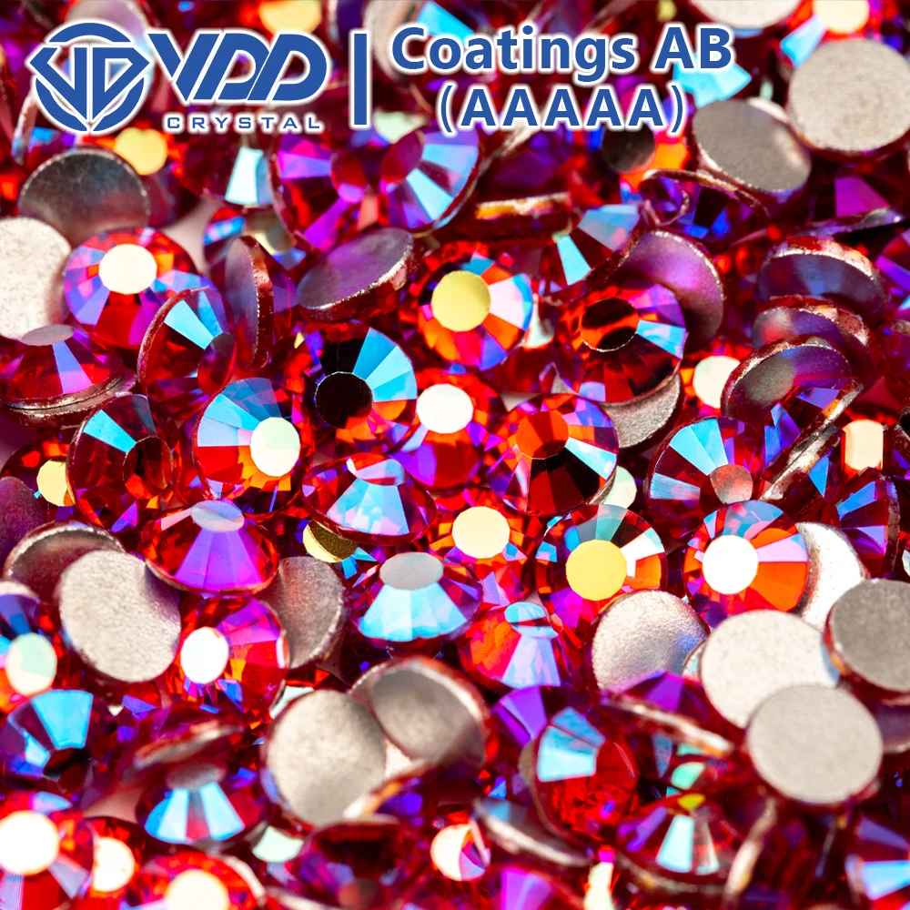 Vdd SS4-SS30 aaaaa 072 siam ab strass de vidro cristais glitter strass pedras traseiras planas para decorações de arte de unhas acessórios