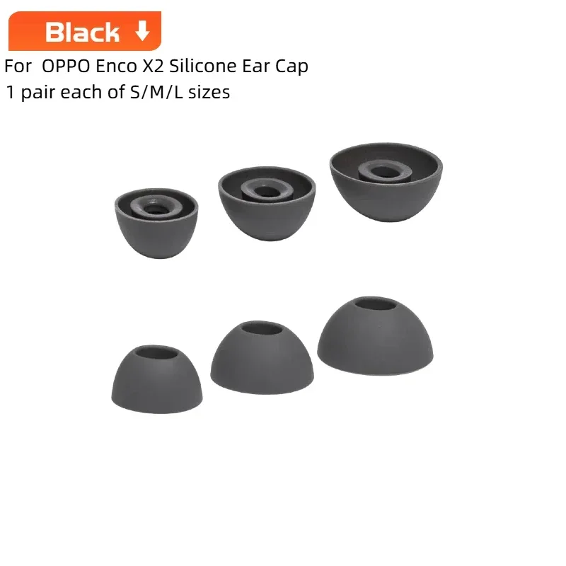 

For OnePlus Buds Ace2， Replacement Silicone Ear Tips， S/M/L 3 Sizes， Soft Noise Isolation Covers