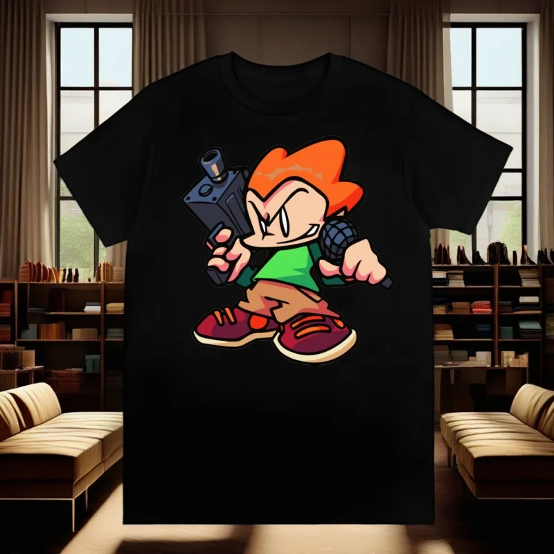 

friday night funkin Men Hip Hop Streetwear Print T Shirt Harajuku TShirts Short Sleeve Fashion Casual T-Shirt Tops Tees