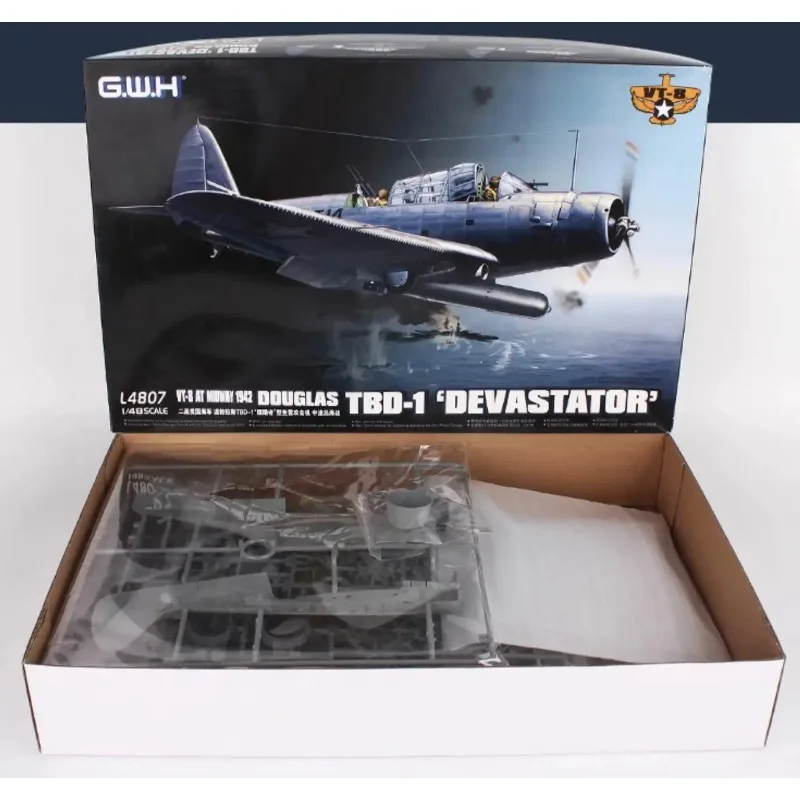 GreatWall 1/48 مقياس L4807 Devastator' Douglas TBD-1 VT-8 في ميدواي 1942 تجميع البلاستيك أطقم منمذجة #2