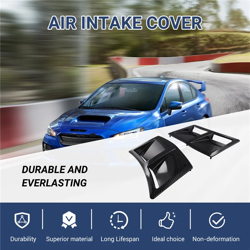

Carbon Look Car Rear Side Vent Fender Intake Cover Fit For SUBARU WRX STI 4Th 2015-2021