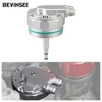 BEVINSEE Oil Filter Lid For Oil Cooler For BMW M52 M54 M56 Engine E36 E46 E39 E60 E61 X3 E83 X5 E53 Z3 Z4 E85 11421741000