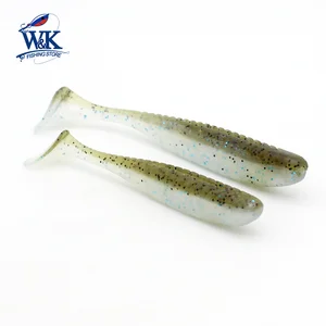 Vinyl Freshwater Soft Bait for Bass Perch, PVC Swing Swimbait, Shrymp Scent Fishing Lure, Hot-Sale, 3 12 main sales vinyl sea fishing - №12